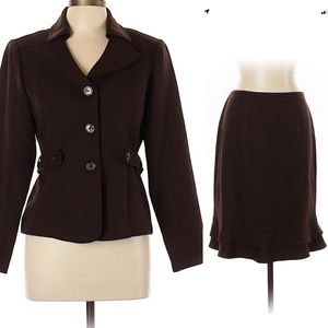 Perceptions Dresses - Perceptions Suit Skirt Timeless Brown 2 pc 12 Perceptions Dresses - Perceptions Suit Skirt Timeless Brown 2 pc 12